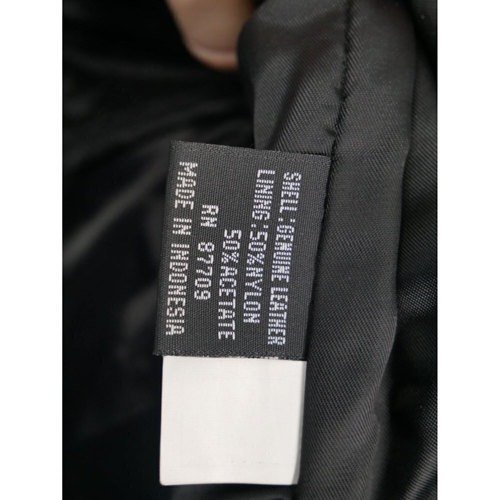 NEW Vintage‎ Leather Limited Tie Waist Jacket Black L - Picture 6 of 6